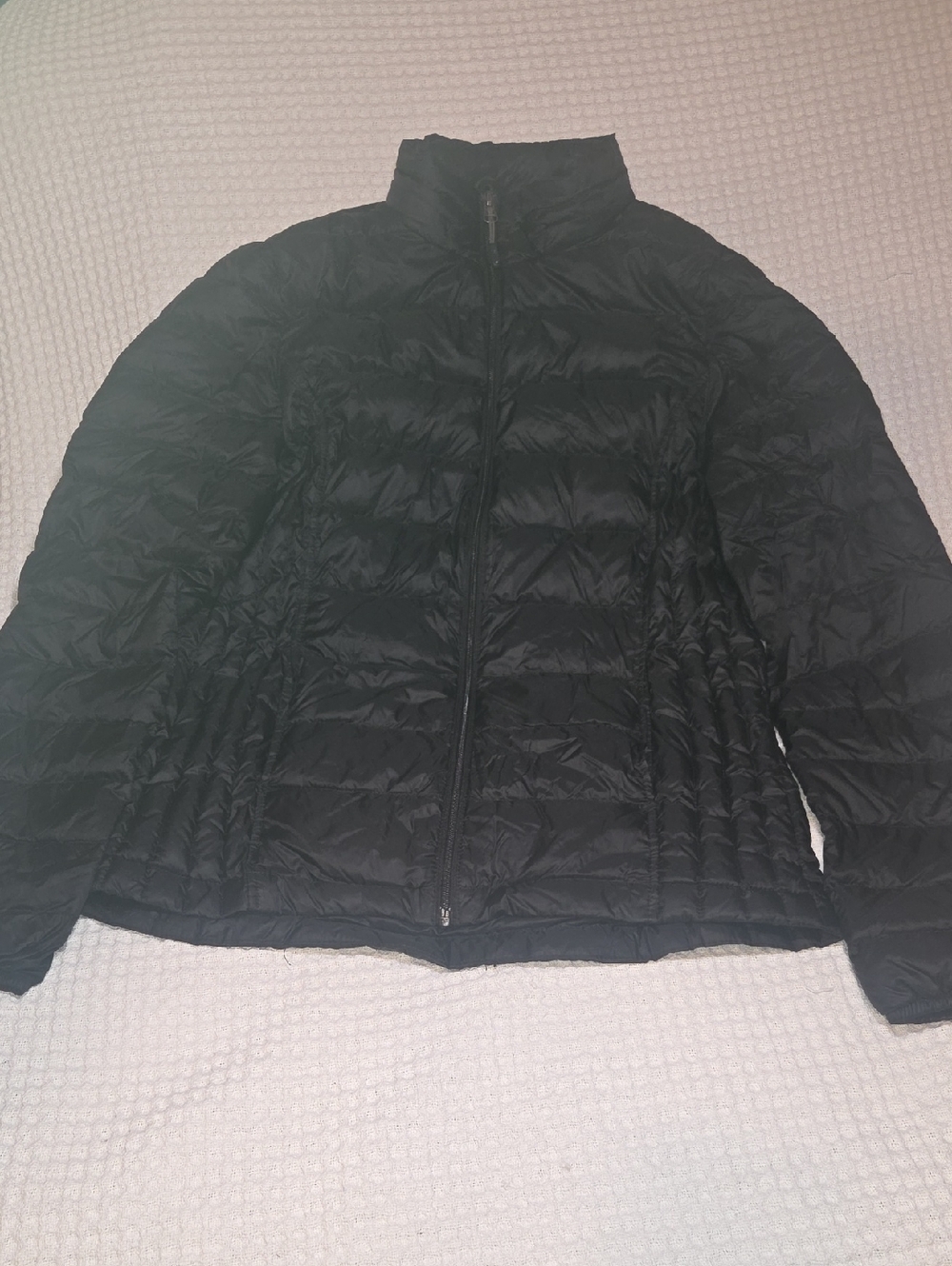 Women's Black Quilted Packable Puffer Jacket